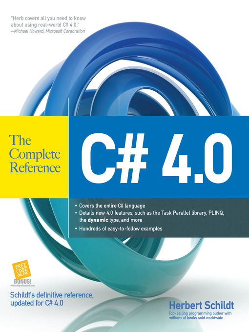 Title details for C# 4.0 The Complete Reference by Herbert Schildt - Available